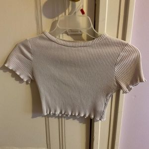 Adika White Crop Top